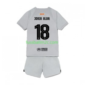 Fußballtrikots FC Barcelona Jordi Alba 18 Kinder Ausweich Trikotsatz 2022-2023